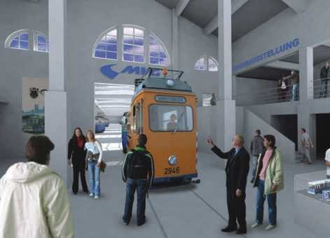 [virtuelle Ansicht Vorraum MVG-Museum]